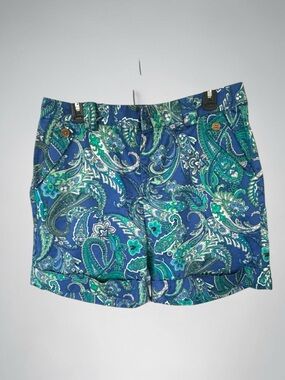 Ralph Lauren Paisley Resort Cuffed Women’s 12 Shorts Old Money Preppy Nautical